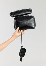 Load image into Gallery viewer, SABEN Tate Pouch - Black Croc
