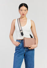 Load image into Gallery viewer, SABEN Feature Strap Webbing - Black + Rosewater + White
