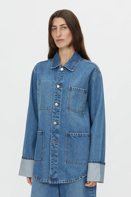 Camilla and Marc Sadie Denim Jacket - Classic Blue Hyde Boutique