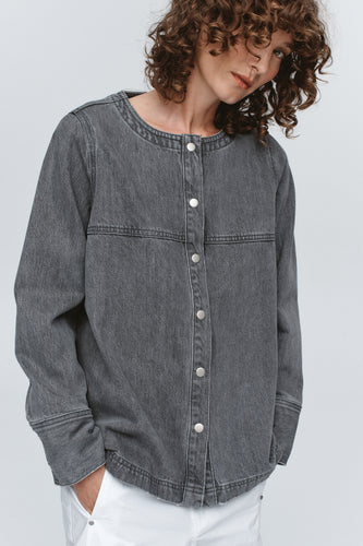 Marle Seam Shirt - Stone Hyde Boutique