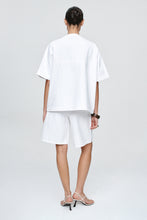 Load image into Gallery viewer, Marle Short Sleeve Seam Shirt - Blanc
