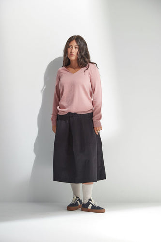 Standard Issue Merino V-Neck Slouchy - Coral Hyde Boutique