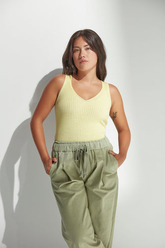 Standard Issue Merino Rib V-Neck Tank - Barlett Hyde Boutique