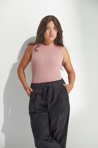 Standard Issue Merino Rib Crew Tank - Coral Hyde Boutique
