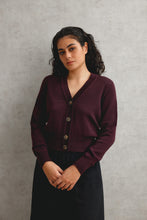 Load image into Gallery viewer, Standard Issue Merino V Neck Cardigan - Fig Hyde Boutique
