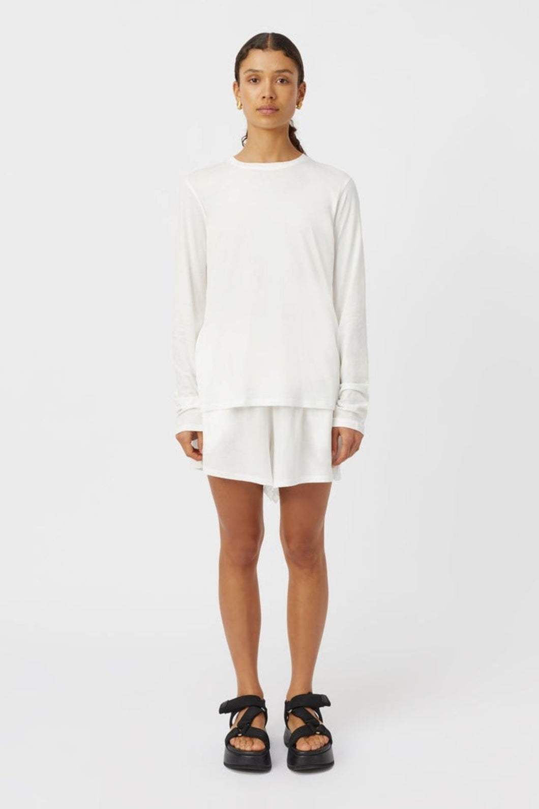 Camilla and Marc Simone Long Sleeve Top - Soft White Hyde Boutique