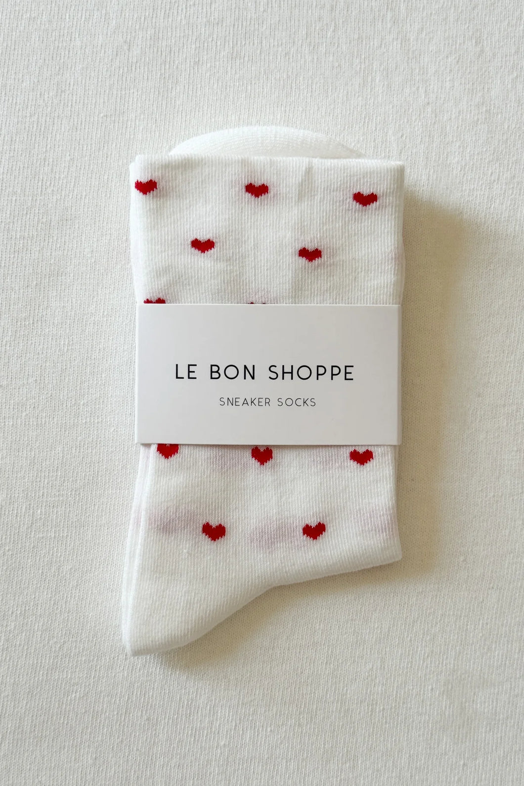Le Bon Shoppe Sneaker Socks - White/Red