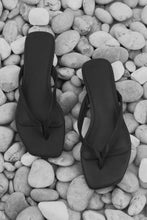 Load image into Gallery viewer, La Tribe Square Toe Thong - Black Hyde Boutique
