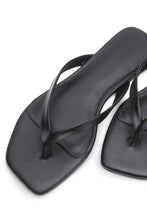 Load image into Gallery viewer, La Tribe Square Toe Thong - Black Hyde Boutique
