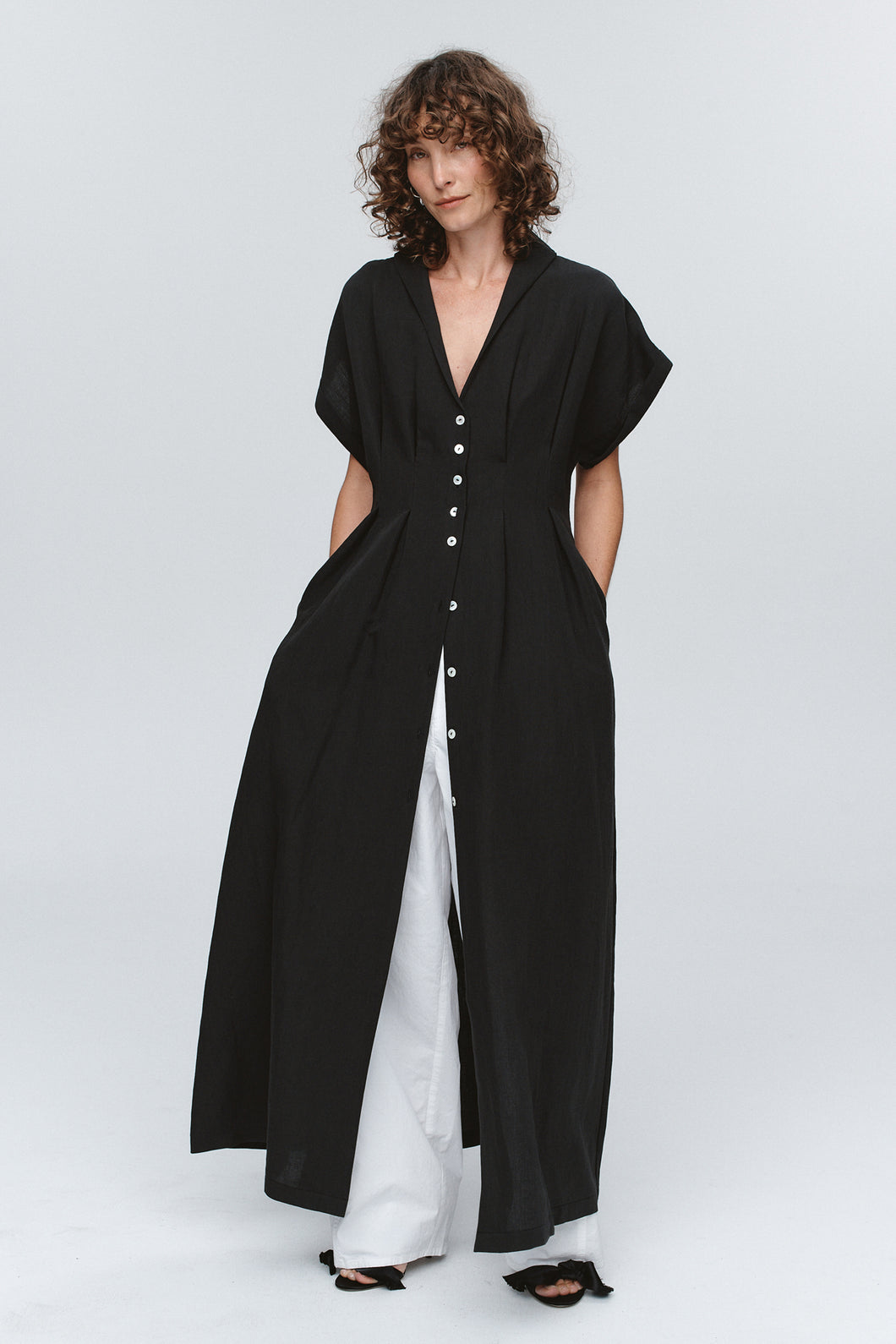 Marle Swan Dress - Black Hyde Boutique