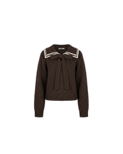 Load image into Gallery viewer, Ruby Swann Sweater - Java Cream Stripe
