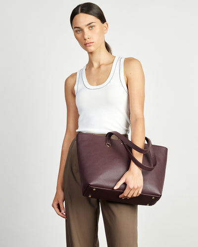 Saben Tilbury Shoulder Bag - Merlot + Bronze Hyde Boutique