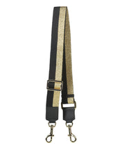 Load image into Gallery viewer, Saben Feature Strap Webbing - Gold + Black Stripe Hyde Boutique
