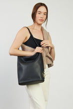 Load image into Gallery viewer, Saben June Shoulder Bag - Black Pebble Hyde Boutique
