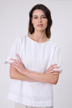 Load image into Gallery viewer, Marlow Sable Linen Top - White
