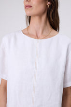 Load image into Gallery viewer, Marlow Sable Linen Top - White
