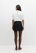 Load image into Gallery viewer, Rebe Satin Mini Skirt - Black Hyde Boutique
