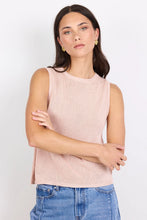 Load image into Gallery viewer, Among The Brave Salute Relaxed Sleeveless Knit Top - Blush Hyde Boutique
