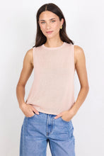 Load image into Gallery viewer, Among The Brave Salute Relaxed Sleeveless Knit Top - Blush Hyde Boutique
