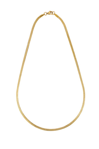 Porter Hailey Snake Necklace 3mm - Gold  Hyde Boutique   