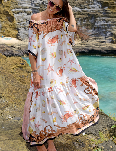 Cooper by Trelise Cooper - Solar Eclipse dress - 'Sea shells on the Sea Shore'  Hyde Boutique   