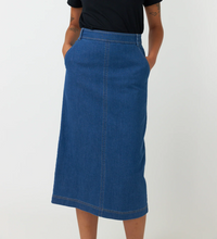Load image into Gallery viewer, Sylvester by Kate Sylvester Denim Skirt - Mid Blue  Hyde Boutique   
