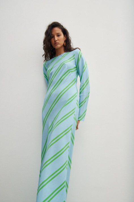 Gary Bigeni - Leong Bias Cut Stripe Dress  Hyde Boutique   