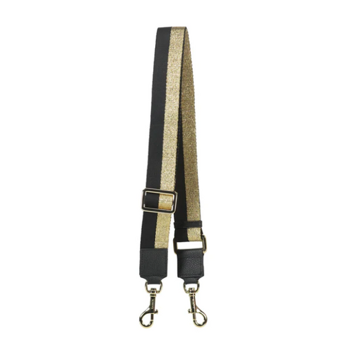 Saben Feature Strap - Black + Gold Handbags Saben   