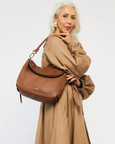 SABEN Frankie Shoulder Bag - Tan Hyde Boutique