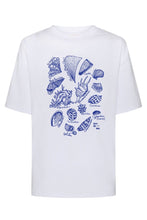 Load image into Gallery viewer, Zaziba Seashells Tee - White  Hyde Boutique   
