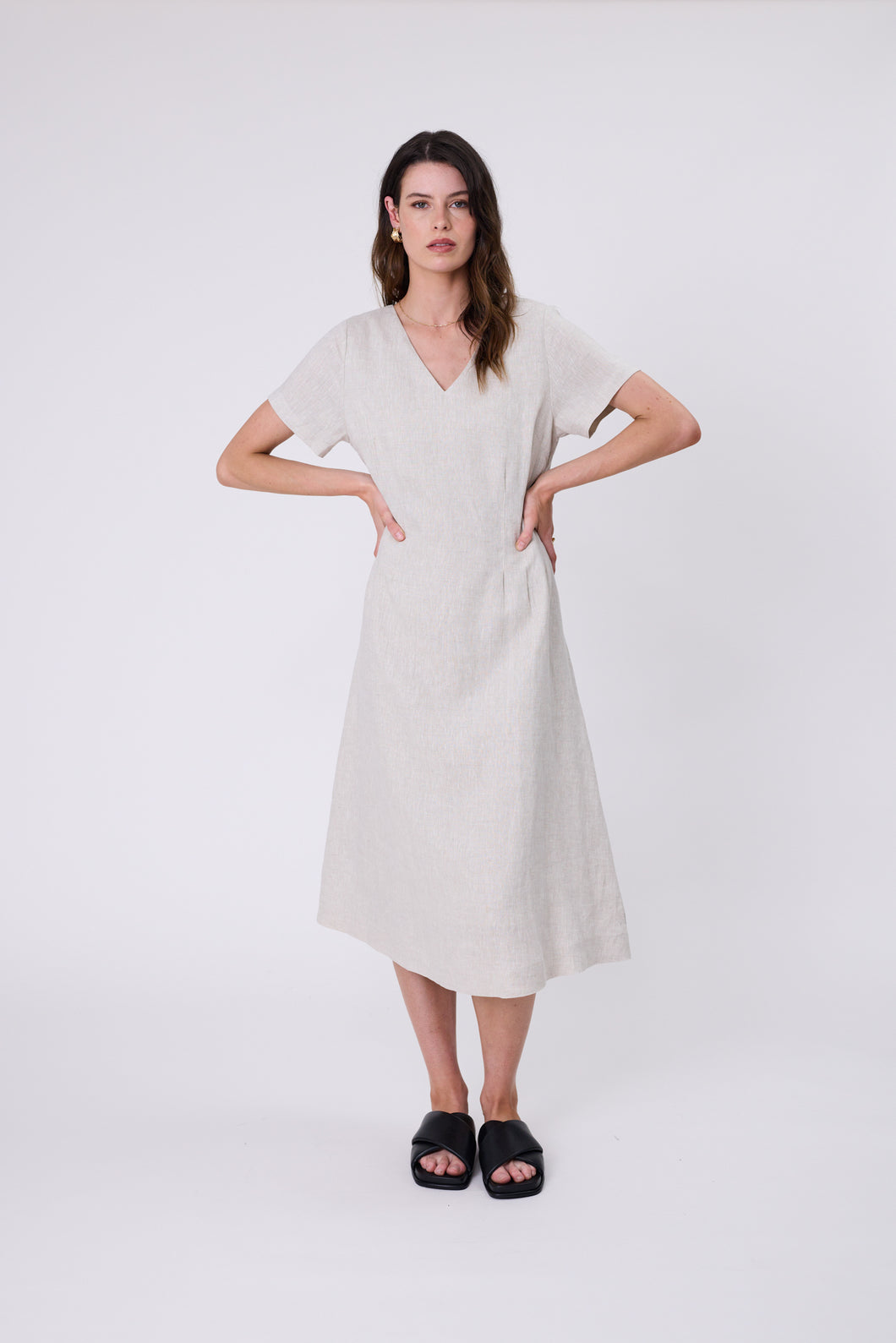 Marlow Seville Linen Dress - Natural