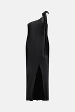 Load image into Gallery viewer, Caitlin Crisp One Shoulder Wilmer Dress - Black Silk  Hyde Boutique   
