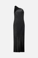 Load image into Gallery viewer, Caitlin Crisp One Shoulder Wilmer Dress - Black Silk  Hyde Boutique   
