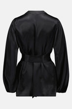 Load image into Gallery viewer, Caitlin Crisp Rhode Robe - Black Silk  Hyde Boutique   
