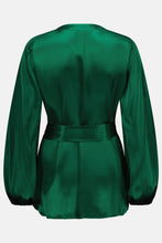 Load image into Gallery viewer, Caitlin Crisp Rhode Robe - Emerald Green Silk  Hyde Boutique   
