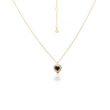Load image into Gallery viewer, Silk &amp; Steel Amour Necklace - Black / Gold  Hyde Boutique   
