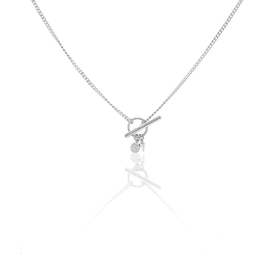 Silk and Steel Nautica Necklace - Silver  Hyde Boutique   