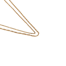 Load image into Gallery viewer, Silk &amp; Steel Duo Necklace - Gold
