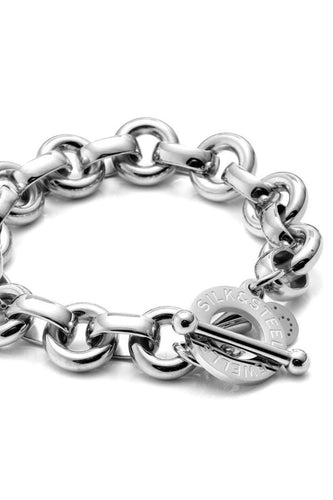 Silk & Steel Heirloom Bracelet - Silver Hyde Boutique