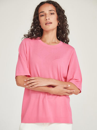 Sills Jayden Knit Tee - Pink Sherbet Hyde Boutique
