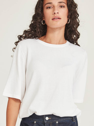 Sills Jayden Knit Tee - White Hyde Boutique