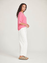 Load image into Gallery viewer, Sills Vera V Knit Tee - Pink Sherbet Hyde Boutique
