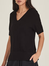 Load image into Gallery viewer, Sills Salma Knit Tee - Black
