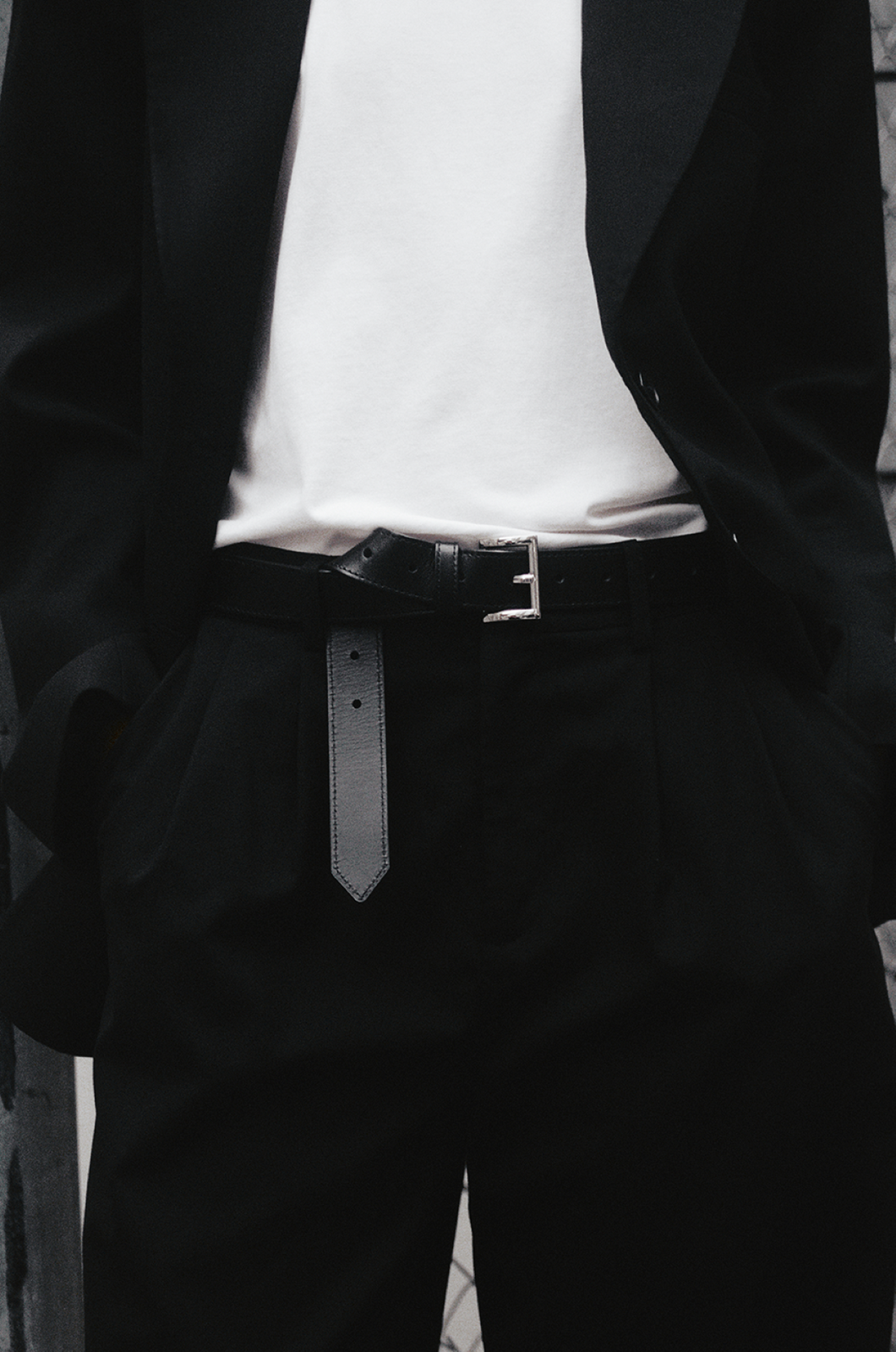 Rebe Square Buckle Belt - Black Hyde Boutique