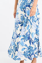 Load image into Gallery viewer, Stories Be Told Stage Puff Sleeve Floaty Maxi Dress - Blue Floral
