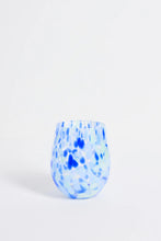 Load image into Gallery viewer, Willow &amp; Mae Stemless Blue Green Splatter Wine Glass Hyde Boutique
