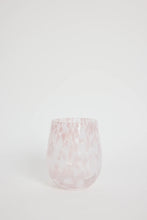 Load image into Gallery viewer, Willow &amp; Mae Stemless Pink White Splatter Wine Glass Hyde Boutique
