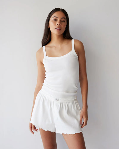 Dear Dylan Organic Babylock Boxer Short - Blanc Hyde Boutique