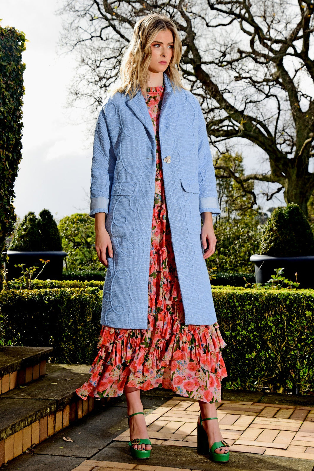 Trelise Cooper Walk In Beauty Coat - Blue  Hyde Boutique   