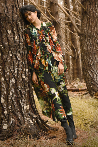 Trelise Cooper Falling Into You Dress - Black Floral  Hyde Boutique   